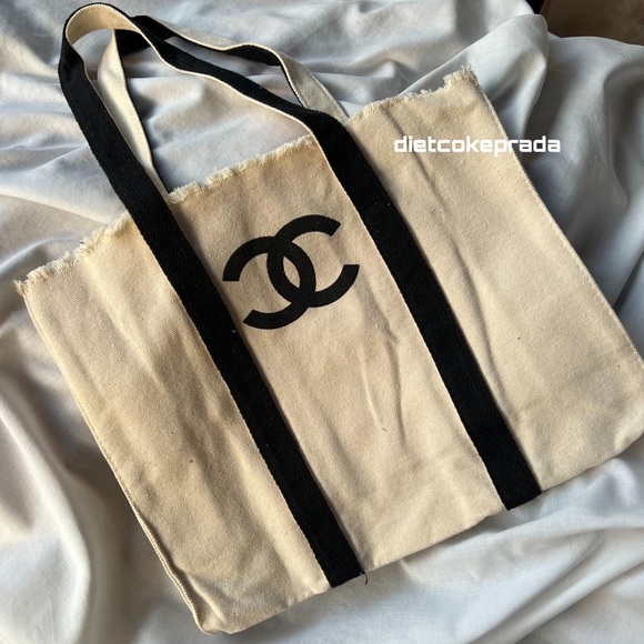 CHANEL Handbags - Chanel Canvas Tote Bag